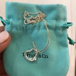 Tiffany Open Heart Pendant Necklace